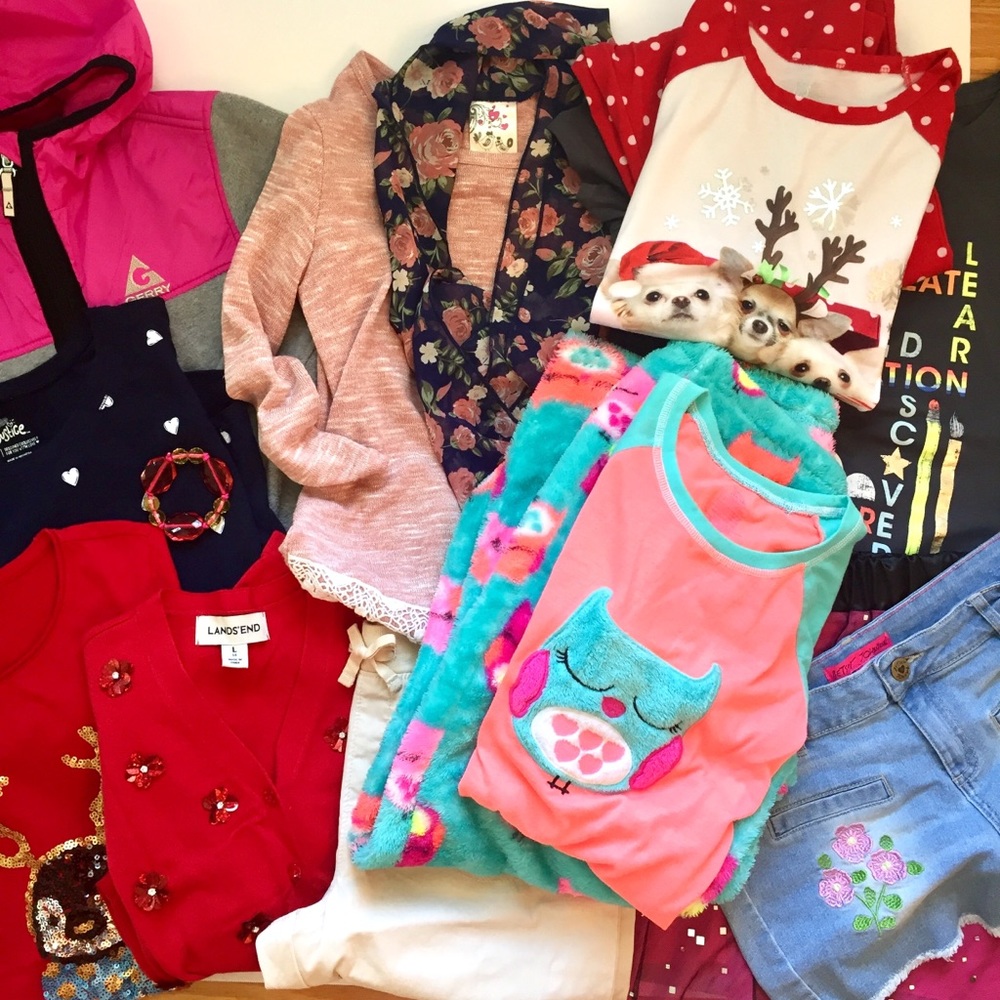 KIDS GIRLS SIZE 14/16 L NEW & EUC 14 PIECES